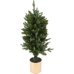 Kerstboom 90 cm 198 tips in gou kerstversiering