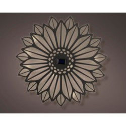 Solar bloem l2,50b37h37,50 cm zwart
