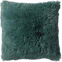 Dutch Decor FLUFFY - Kussenhoes 45x45 cm - superzacht - effen kleur - Sagebrush Green - groen - Dutch Decor