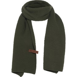 Knit Factory Jazz Gebreide Sjaal Dames & Heren - Khaki - 200x30 cm