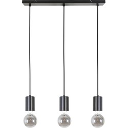 Hanglamp Vidar 3L - Zwart + 3 Lichtbronnen