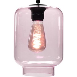 Industriële Glazen Highlight Fantasy Vaso E27 Hanglamp - Roze