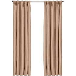 Larson - Luxe hotel blackout gordijn - met haken - 1.5m x 2.5m - Donker taupe