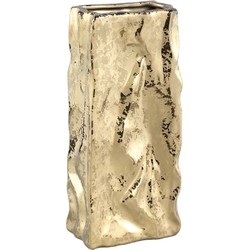 PTMD Marilin Bloempot - 15 x 9 x 35 cm - Keramiek - Goud