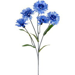 Korenbloem l60cm blauw kunstbloem Louis Maes