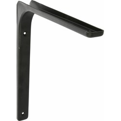 AMIG Plankdrager/planksteun van metaal - gelakt zwart - H150 x B125 mm - Plankdragers
