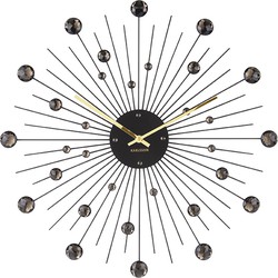 Karlsson - Wandklok Sunburst Large - Zwart- Ø50cm