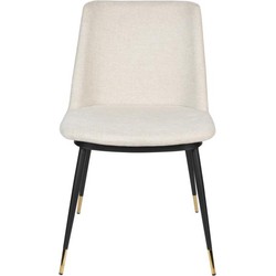 Eetkamerstoel Beige - Zithoogte 46cm - Stoel Lionel - Set van 2