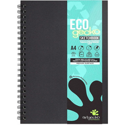 Artgecko Artgecko Artgecko Eco Spiraal Schetsboek A4 150gr 40 vel Wit
