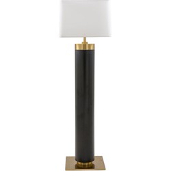 Staande lamp in zwart metaal met gouden afwerking H165 cm - VENDOME