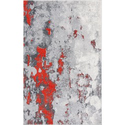 Safavieh Modern Abstract Distressed Indoor Woven Area Rug, Adirondack Collection, ADR134, in Orange & Grey, 91 X 152 cm