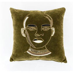 By-Boo Kussen  Dax Green 50x50 cm