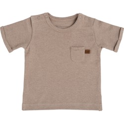 Baby's Only T-shirt Melange - Clay - 56 - 100% ecologisch katoen