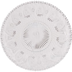 Clayre & Eef Dinerbord  Ø 25 cm Glas Rond Eetbord