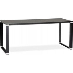 Groot recht directiebureau XLINE 200x100x74 cm Zwart