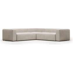 Kave Home - 4-zits hoekbank Blok beige 290 x 290 cm