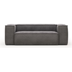 Kave Home - 2-zitsbank Blok grijs corduroy 210 cm