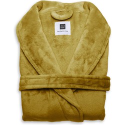 Zo Home Flanel Fleece Badjas Cara -  honey gold - XL