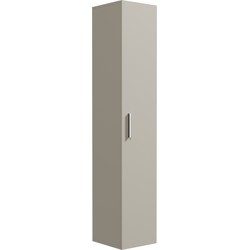 Badplaats Badkamerkast Pluto 30 x 30 x 150 cm  - Beige - Hangende Kolomkast Hoog met 1 Deur