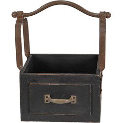 Clayre & Eef Mand Zwart Hout