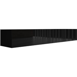 Meubella - TV-Meubel Flame - Zwart - 200 cm