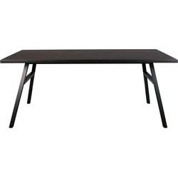 Zuiver Seth Eettafel 180x90 cm Hout Zwart