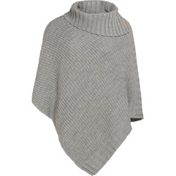 Knit Factory Nicky Gebreide Poncho - Iced Clay - One Size