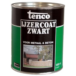 Ijzercoat zwart 1l verf/beits