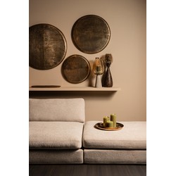 PTMD Wandpaneel Jowad - 60x4x60 cm - Aluminium - Goud