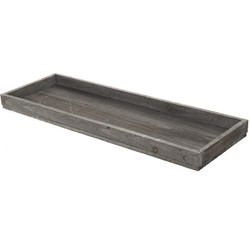 Houten naturel kaarsenplateau onderzet bord/kaarsonderzetter 60 x 20 cm - Kaarsenplateaus