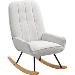 4goodz Schommelstoel Sherpa Fleece Gestikt - 95x63x97 cm