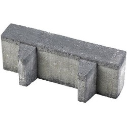 Aqua bricks waterpasserend 10x30x8cm zwart 40% open