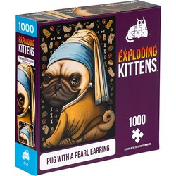 NL - Asmodee Asmodee Exploding Kittens Pug with a Pearl Earring (1000) (U)