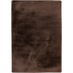 Heaven Fluffy Soft - Vloerkleed Hoogpolig - Effen Tapijt - Donker Taupe- 160x230 CM