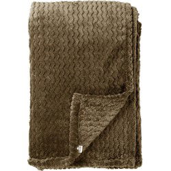 Dutch Decor MARA - Plaid 150x200 cm - superzachte deken met zigzagpatroon - Military Olive - groen - Dutch Decor