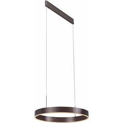 PURE LED pendel rond D60 22W brons