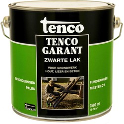 Zwart 2,5l garant verf/beits - tenco