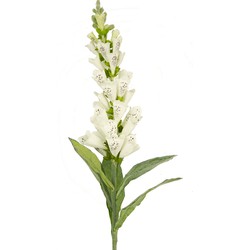 Greenmoods Kunstbloem Vingerhoedskruid - Digitalis purpurea - Nep plant - 1 Stuk - 90cm - Wit -