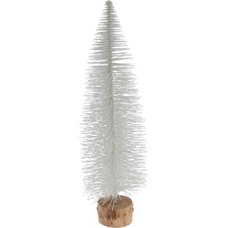 5 stuks! Kerstboompje 35 cm wit