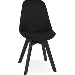 WILLY designstoel 48x56x82 cm Zwart
