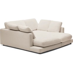 Kave Home - Gala 3-zitsbank met dubbele chaise longue beige 210 cm