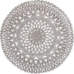 PTMD Wandpaneel Farris - 120x1x120 cm - MDF - Creme