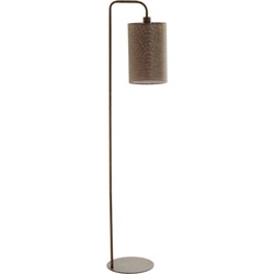 Light & Living - vloerlamp - Donio - beige bruin - katoen metaal - E27 - 1738252