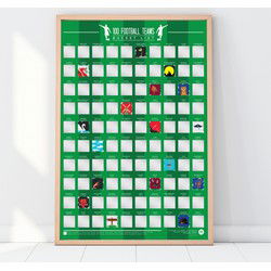 Gift Republic Kraskaart - 100 Voetbalteams