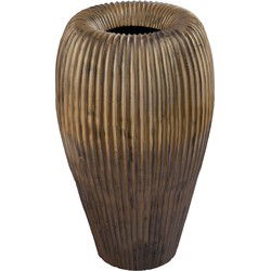 PTMD Russel Bloempot - 35x32x63 cm - Aluminium - Goud