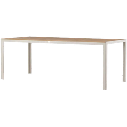 Aaron tuintafel polywood beige - 205 x 90 cm