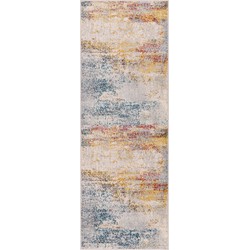 Modern Abstract Loper Gang VALERIE - Meerkleurig/Oranje - 80x220 cm