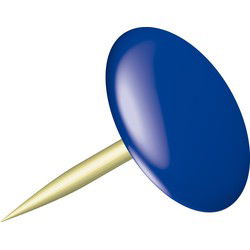 Alco AL-151-15 Punaises Sun 9,5mm Messing Doos A 100 Stuks Donkerblauw