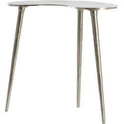Light&living Bijzettafel 53x30x48 cm LINOS ruw nikkel