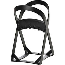 Houtklover van Koolstofstaal - Houtsplitter 20x24x 37 cm - Zwart